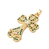 Brass Micro Pave Cubic Zirconia Pendants CU-CBA2F11-17G-03-2
