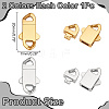 2Pcs 2 Colors 304 Stainless Steel Bayonet Clasps STAS-WR0001-43-2