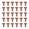Opaque Acrylic European Beads OACR-TAC0019-006T-2