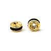 Brass Grade A Rhinestone Spacer Beads RSB036NF-12G-3