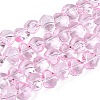 Baking Paint Transparent Glass Beads Strands GLAA-Q109-01A-02-1