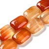 Natural Red Agate Beads Strands G-K357-D04-01-1