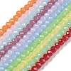 Baking Painted Transparent Glass Beads Strands DGLA-A034-J3mm-B-1