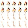 10Pcs 2 Styles Zinc Alloy Pendants FIND-YW0009-58-1