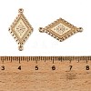 Alloy Textured Connector Charms AL-CBA75EE-12KCG-3