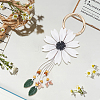 Leather and Alloy Keychain HJEW-WH20022-04B-01-7