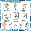 Dolphins Alloy Pendants FIND-SC0016-40-2