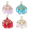 Glass & Seed Beads Pendants PALLOY-MZ00648-1