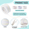 3 Roll 3 Colors Segment Dyed Cotton & Metallic String Threads OCOR-TA0004-12-3