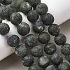 Round Frosted Natural TaiWan Jade Bead Strands G-M248-12mm-02-6