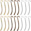 60Pcs 3 Colors Tibetan Style Zinc Alloy Bookmarks FIND-SC0022-42-1