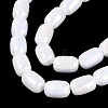 Electroplate Opaque Glass Beads Strands EGLA-Q132-03B-C01-3