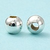 Eco-Friendly Brass Smooth Round Beads X-KK-D322-G-4mm-S-RS-3