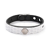 Flat Silicone Cord Bracelets LS-BJEW-F421-01K-1