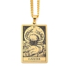 304 Stainless Steel Tarot Pendant Necklaces NJEW-A026-01G-04-1
