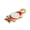 Christmas 304 Stainless Steel Enamel Pendants LS-STAS-I356-02G-01-2