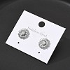 304 Stainless Steel Stud Earrings EJEW-R153-02P-1