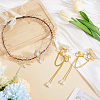 Alloy & Brass Resin Wedding Party Jewelry Sets SJEW-HY0001-02-4