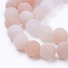 Natural Pink Aventurine Beads Strands X-G-F520-56-8mm-3