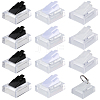 12Pcs 3 Colors Rectangle Acrylic Finger Ring Stands RDIS-FG0001-26-1
