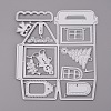 3D Christmas House Frame Carbon Steel Cutting Dies Stencils DIY-F050-02-1