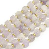 Natural Mauve Jade Beads Strands LS-G-I376-D14-01-1