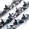 Electroplate Glass Beads Strands EGLA-N002-05E-1