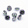 Cubic Zirconia Pointed Back Cabochons ZIRC-WH0011-01D-1