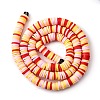 Handmade Polymer Clay Beads Strands CLAY-R089-6mm-T02B-16-7