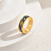 Irregular Pattern Brass Finger Rings for Women YY3361-4-1