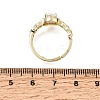 Brass Micro Pave Clear Cubic Zirconia Cuff Open Rings CU-CBA5C10-17G-5