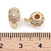 Brass with Cubic Zirconia Pendants KK-P271-09G-3
