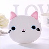 Cute Cat Velvet Zipper Wallets with Tag Chain ANIM-PW0002-26A-1