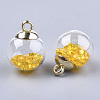 Glass Ball Pendants GLAA-T003-04D-2