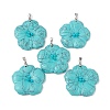 Synthetic Turquoise Big Pendants G-B040-01P-01-1