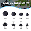 40Pcs 4 Styles 1-Hole Plastic Buttons BUTT-DC0001-04-2