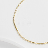 925 Sterling Silver Anklet AJEW-Z029-19G-3