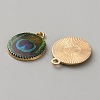 Printed Alloy Enamel Pendants FIND-WH0148-418D-2