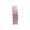 50 Yards Printed Polyester Grosgrain Ribbons PW-WG48552-03-1