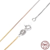 925 Sterling Silver Chain Necklaces for Women NJEW-A014-05-1