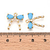 Brass Micro Pave Cubic Zirconia Pendants KK-N261-93C-G-3