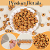 200Pcs Acrylic Beads OACR-PA0001-66C-6