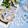 2500Pcs Plastic Pendants KY-DC0001-51B-4