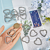 20Pcs 304 Stainless Steel Split Key Rings STAS-SC0009-03-3