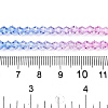 Gradient Color Baking Paint Glass Bead Strands X1-DGLA-A039-T6mm-A019-5