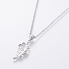 Stainless Steel Pendant Necklaces NJEW-I106-04S-3