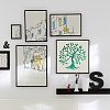 2Pcs 2 Styles Plastic Drawing Painting Stencils Templates DIY-GF0006-01A-6