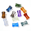 300Pcs Transparent Acrylic Beads Ink Wind Gradient Effect OACR-SP0001-64-7