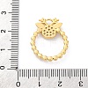 Rack Plating Brass Micro Pave Clear Cubic Zirconia Pendants KK-Q010-06G-3