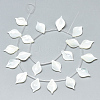 Natural White Shell Mother of Pearl Shell Pendants SSHEL-N036-020-1